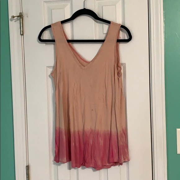 Free People peach and pink flowy tank - Picture 2 of 4